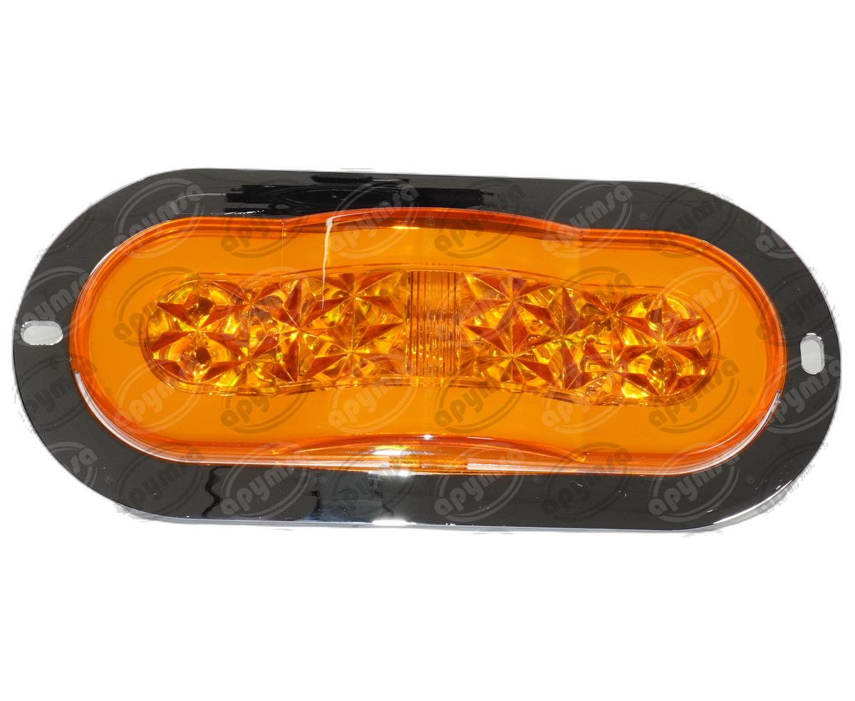 PLAFON LEDS AMBAR 6"" 12-24V 1PZ GEL QBH STAR DIAMANTE 