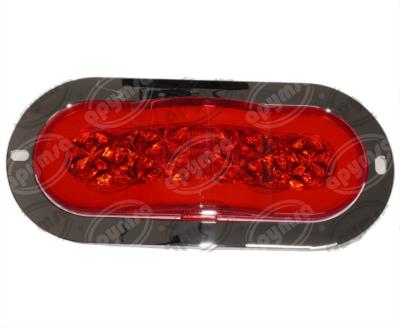 PLAFON LEDS ROJO 6"" 12-24V 1PZ GEL QBH STAR DIAMANTE 