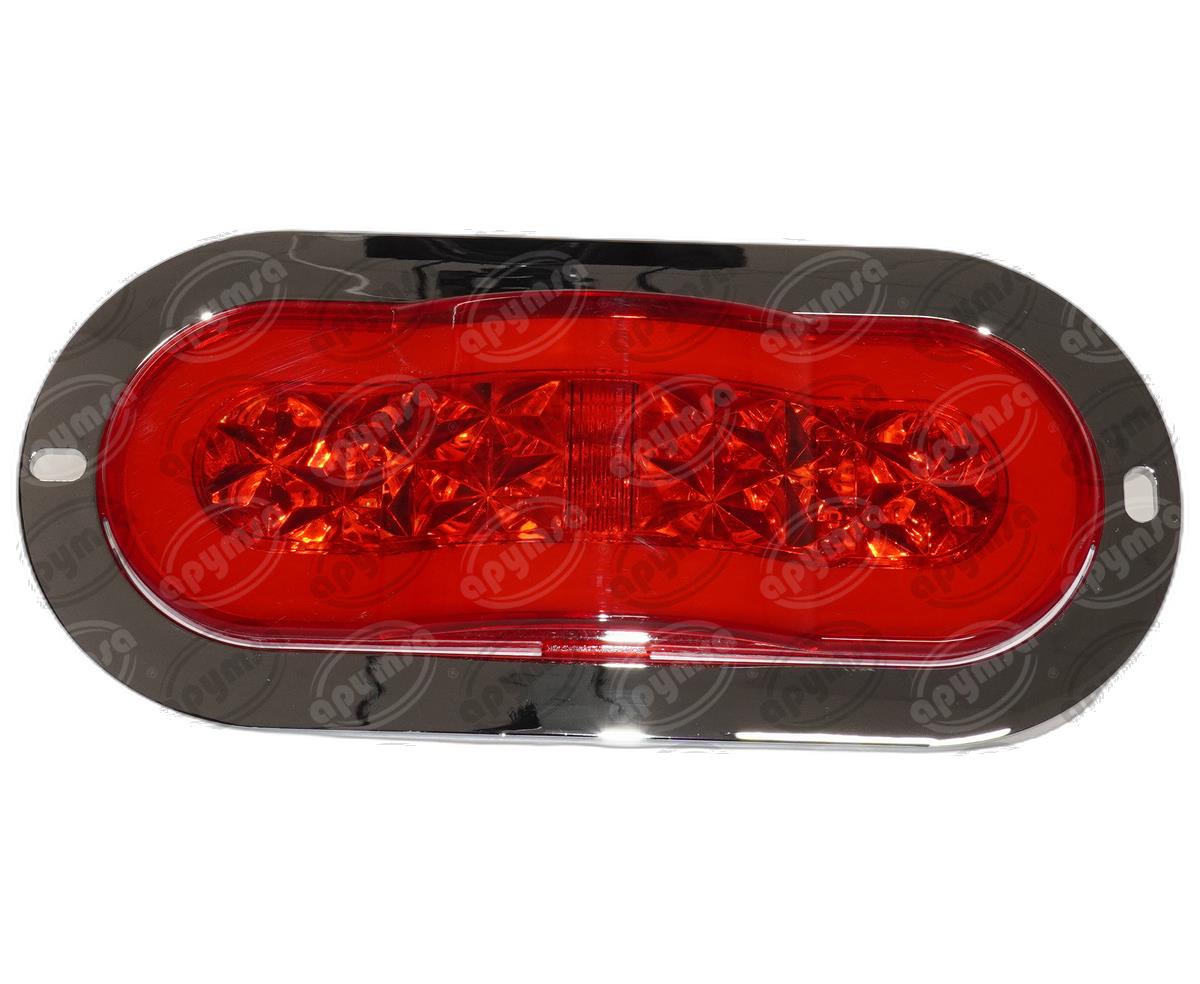PLAFON LEDS ROJO 6"" 12-24V 1PZ GEL QBH STAR DIAMANTE 