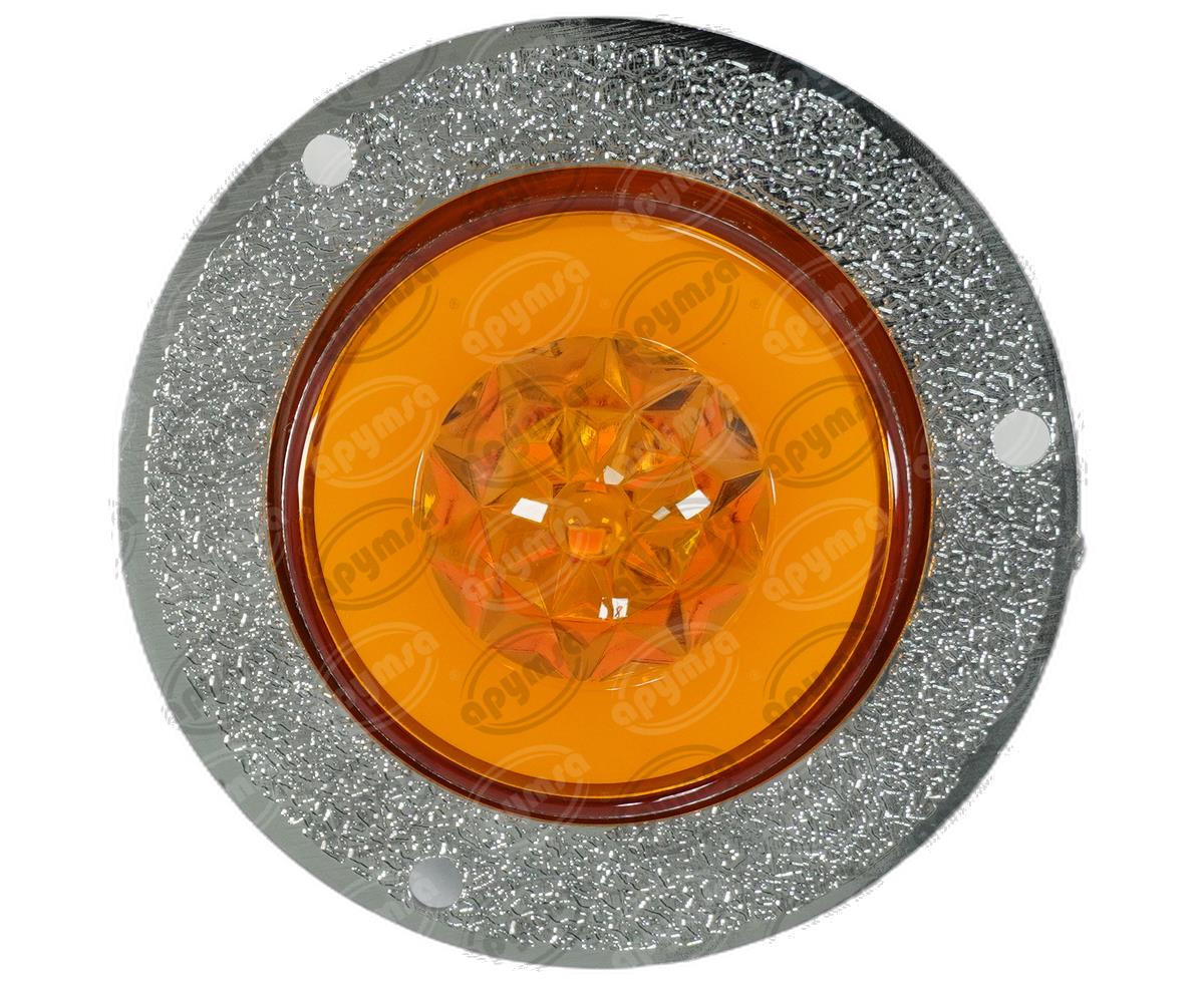 PLAFON LEDS AMBAR 2.5"" 12-24V 1PZ GEL QBH STAR DIAMANTE 