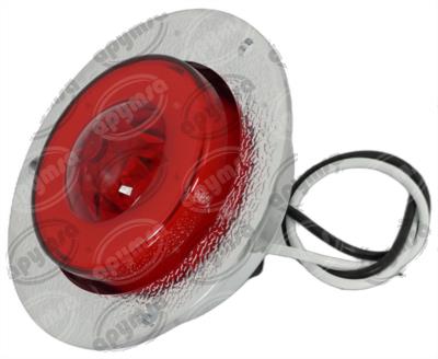 PLAFON LEDS ROJO 2.5"" 12-24V 1PZ GEL QBH STAR DIAMANTE 