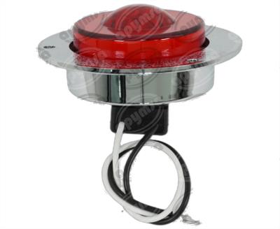 PLAFON LEDS ROJO 2.5"" 12-24V 1PZ GEL QBH STAR DIAMANTE 