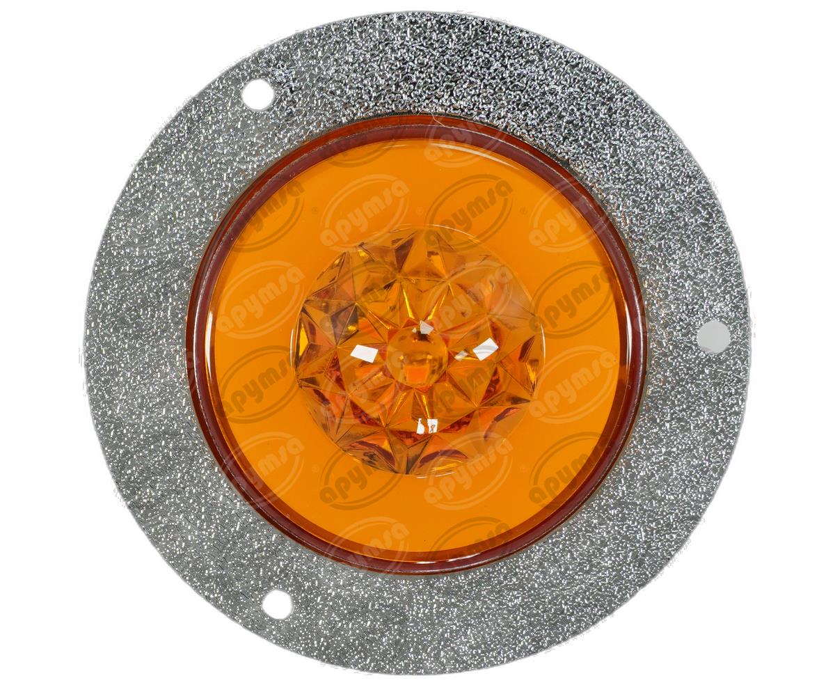 PLAFON LEDS AMBAR 2"" 12-24V 1PZ GEL QBH STAR DIAMANTE 
