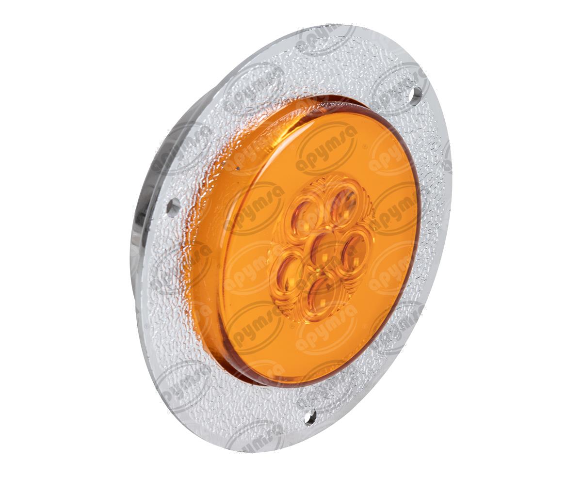 PLAFON LEDS 5 LEDS ESTROBO 21/2" AMBAR ATORNILLABLE NACIONAL GEL14AM 