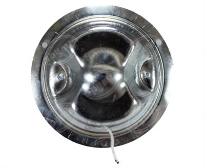 PLAFON EMBUTIR MICA AMBAR TRASERO 4" 12V METALICO DELGADO PLASTICOS RECORD 919-2 