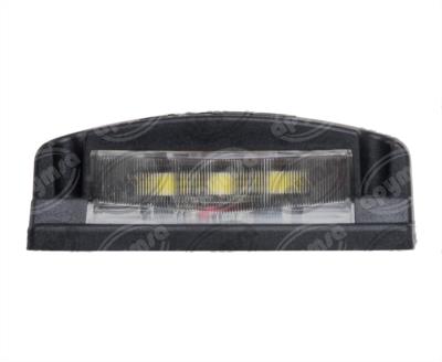 PLAFON LEDS MICA TRANSPARENTE TRASERO BASE NEGRA LUZ DE PLACA LOGO AYCO AUTOBUS URBANO NACIONAL PL-165BN-AY 