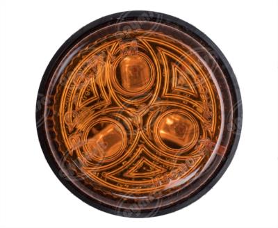 PLAFON LEDS MICA AMBAR 12V CIRCULAR CHICO BASE NEGRA AUTOBUS URBANO AYCO NACIONAL PL-159BN-LS-12 