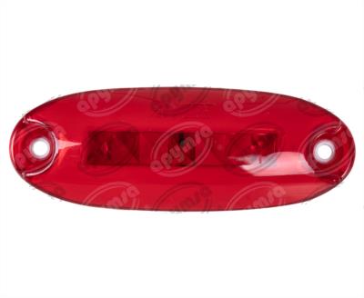 PLAFON LEDS ROJO LATERAL 12-24V FALDON FIJO AYCO TROGRIM PL-173-SM-R 