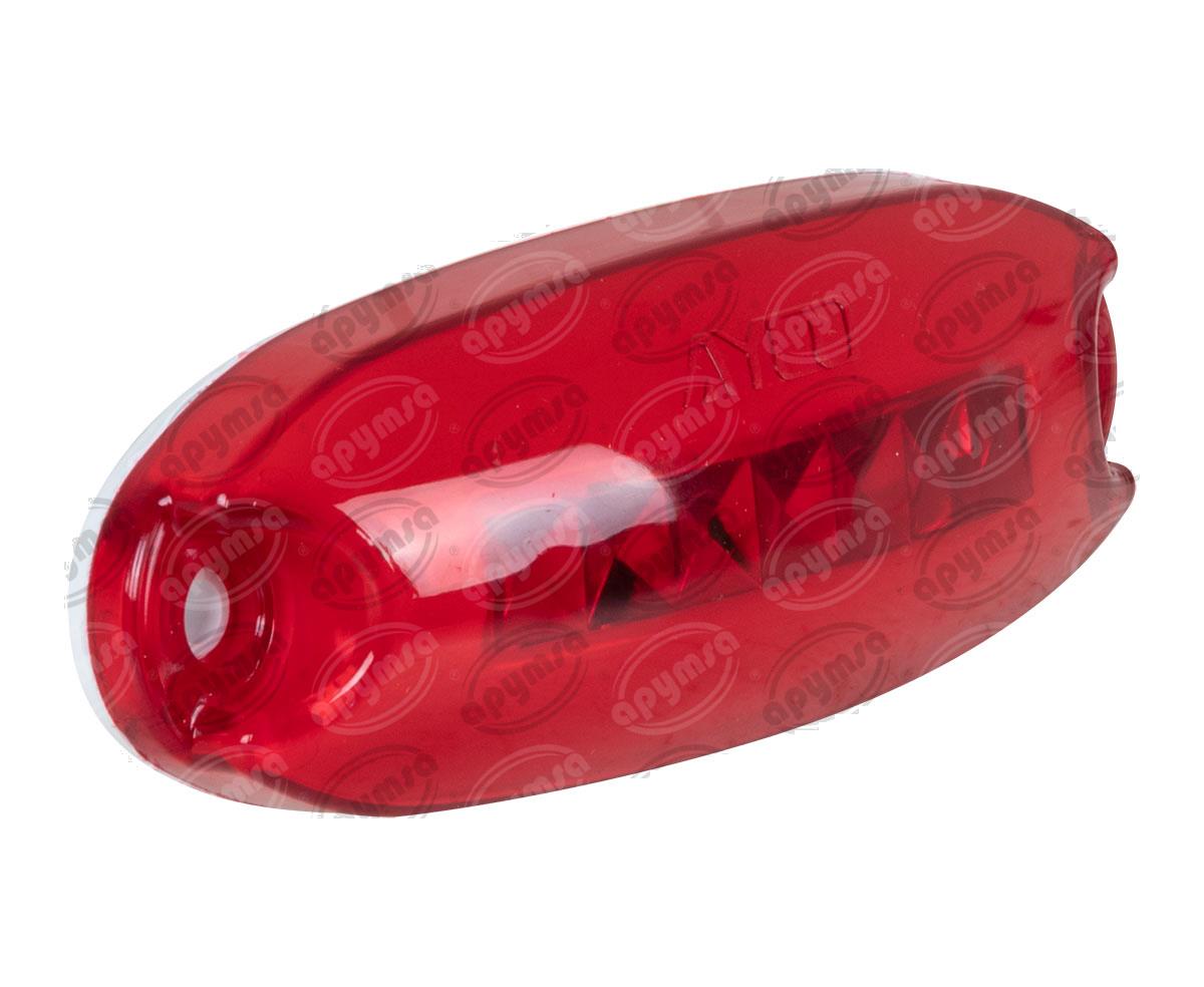 PLAFON LEDS ROJO LATERAL 12-24V FALDON FIJO AYCO TROGRIM PL-173-SM-R 