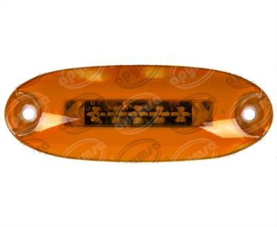 PLAFON LEDS AMBAR CENTRAL 12/24V SUPERIOR, DIRECCIONAL Y CUARTOS AYCO TROGRIM PL-173-04-A 