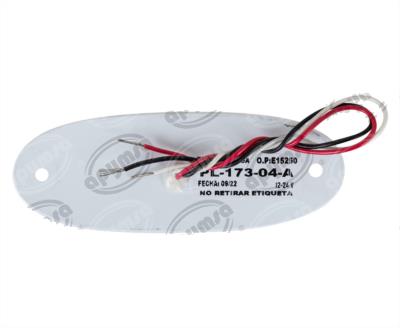 PLAFON LEDS AMBAR CENTRAL 12/24V SUPERIOR, DIRECCIONAL Y CUARTOS AYCO TROGRIM PL-173-04-A 