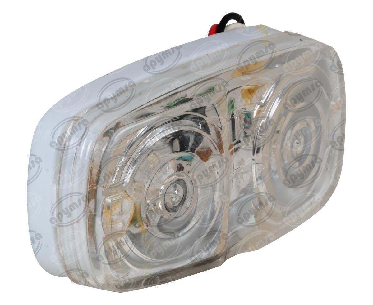 LUZ POSICION MICA TRANSPARENTE LATERAL 12V 10 LEDS DOBLE OPTICA DESTELLO TRAKTOLAMP 9040 