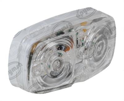 LUZ POSICION MICA TRANSPARENTE LATERAL 12V 10 LEDS DOBLE OPTICA TIPO ESTROBO TRAKTOLAMP 9040 