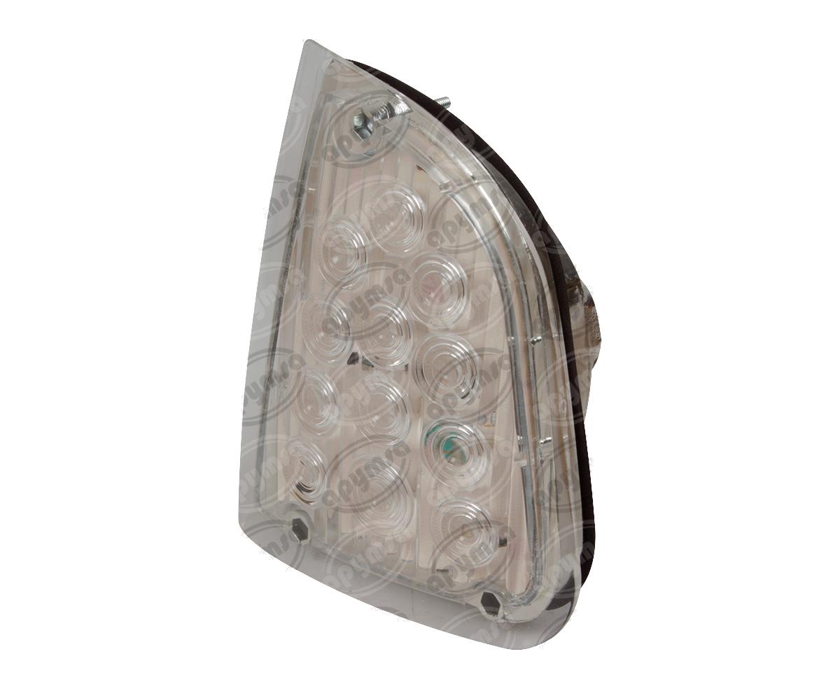 LUZ DIRECCIONAL MICA TRANSPARENTE IZQUIERDA 12V 12 LEDS FIJOS KENWORTH TRAKTOLAMP 9357 