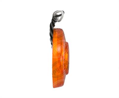 LUZ POSICION MICA AMBAR POSICION LATERAL 12V 2 LEDS LED OVALADO BECCAR-AYCO ICA NACIONAL IR-001AM12V 