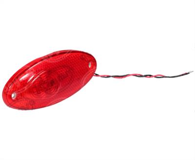 LUZ POSICION MICA ROJA POSICION LATERAL 12V 2 LEDS LED OVALADO AYCO ICA NACIONAL IR-001-RJ12V 