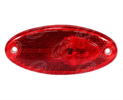 LUZ POSICION MICA ROJA POSICION LATERAL 12V 2 LEDS LED OVALADO AYCO ICA NACIONAL IR-001-RJ12V 