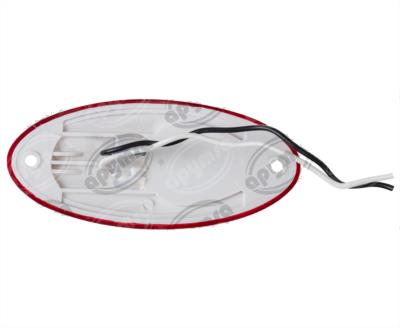 LUZ POSICION MICA ROJA POSICION LATERAL 12V 2 LEDS LED OVALADO AYCO ICA NACIONAL IR-001-RJ12V 