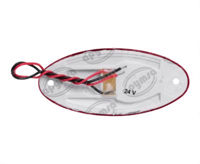LUZ POSICION MICA ROJA POSICION LATERAL 24V 2 LEDS LED OVALADO IRIZAR PB NACIONAL ICA-003101 