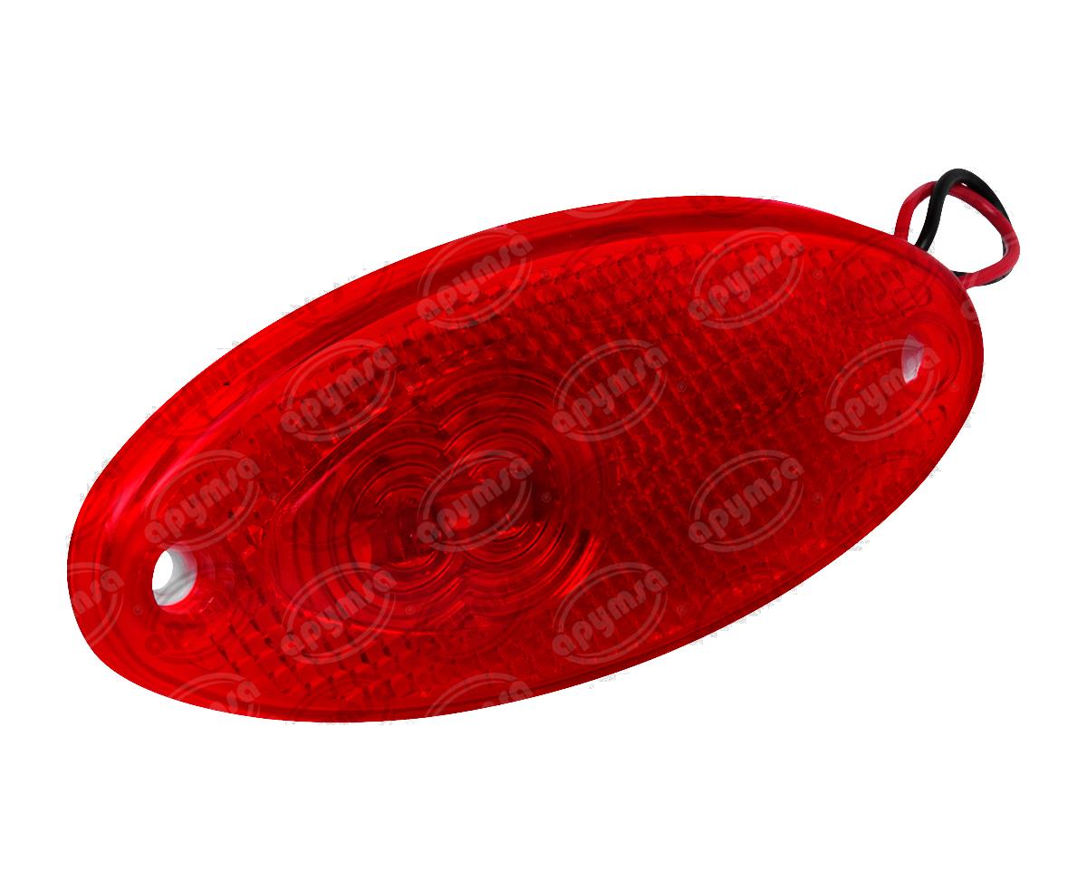 LUZ POSICION MICA ROJA POSICION LATERAL 24V 2 LEDS LED OVALADO IRIZAR PB NACIONAL ICA-003101 