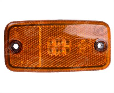 LUZ POSICION MICA AMBAR 12V - 24V 4 LEDS LED LATERAL IMPORTADO 6143 