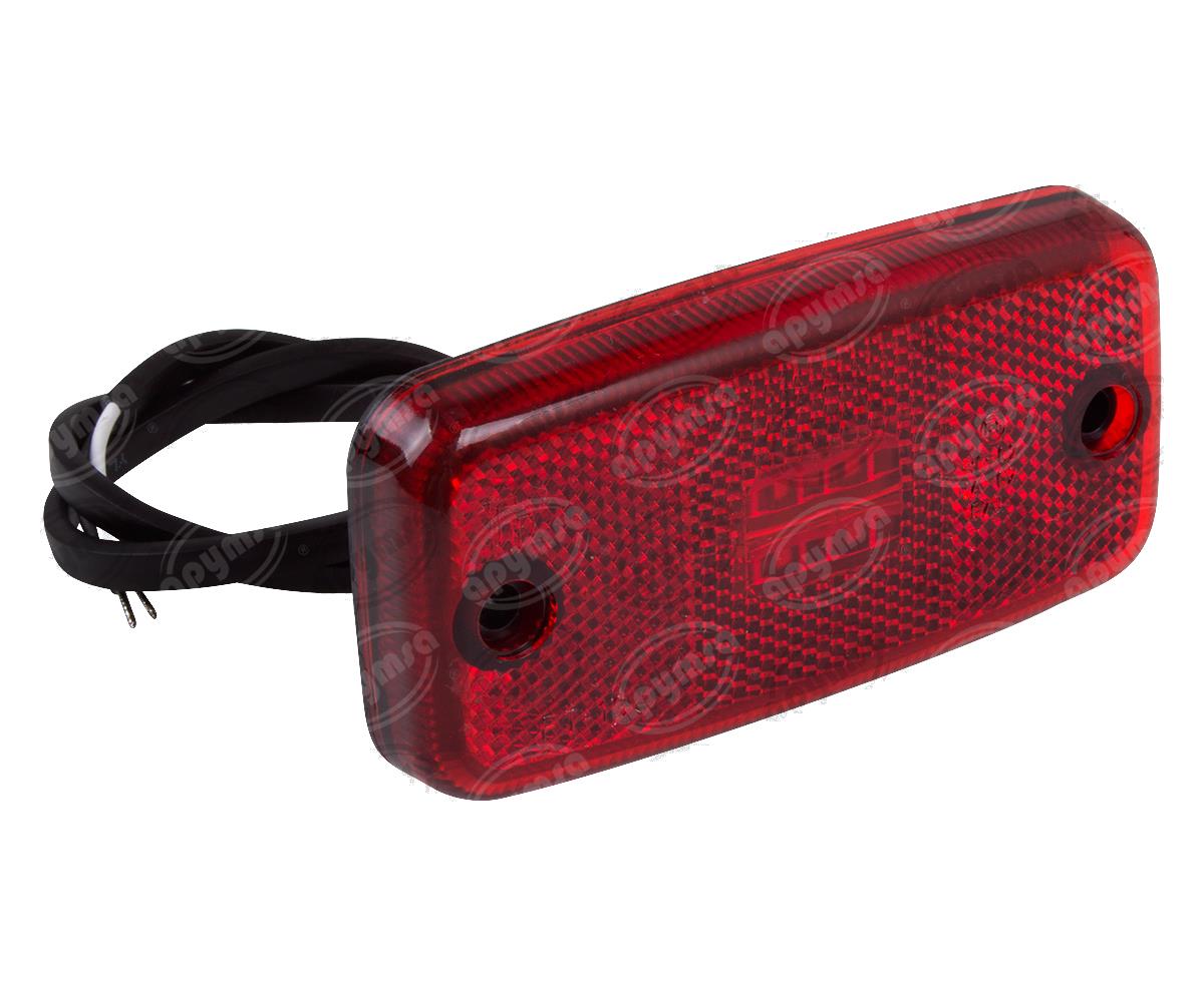 LUZ POSICION MICA ROJA 12V - 24V 4 LEDS LATERAL IMPORTADO 6144 