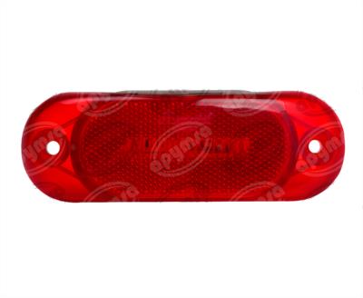 LUZ POSICION MICA ROJA POSICION LATERAL 24V 3 LEDS LED BECCAR PLASTICOS RECORD 936-2R 