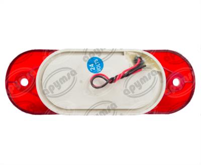 LUZ POSICION MICA ROJA POSICION LATERAL 24V 3 LEDS LED BECCAR PLASTICOS RECORD 936-2R 