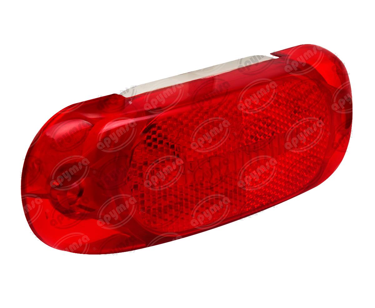 LUZ POSICION MICA ROJA POSICION LATERAL 24V 3 LEDS LED BECCAR PLASTICOS RECORD 936-2R 