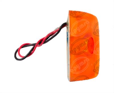 LUZ POSICION MICA AMBAR POSICION LATERAL 24V 3 LEDS LED BECCAR PLASTICOS RECORD 936-2A 