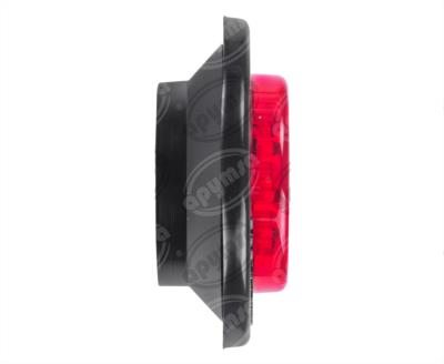 PLAFON LEDS MICA ROJA 2 1/2" 9 LEDS 12V - 24V CON GROMMET TRAKTOLAMP 8090R 