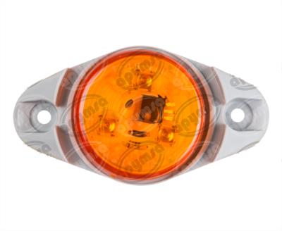 PLAFON LEDS MICA AMBAR 2" 3 LEDS 12V - 24V MONTAGE CON GIRO TRAKTOLAMP 8080A 