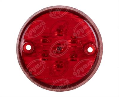LUZ POSICION MICA ROJA 12V - 24V 3" 6 LEDS LED MERCEDES AYCO TECNOLAMP 823-R 