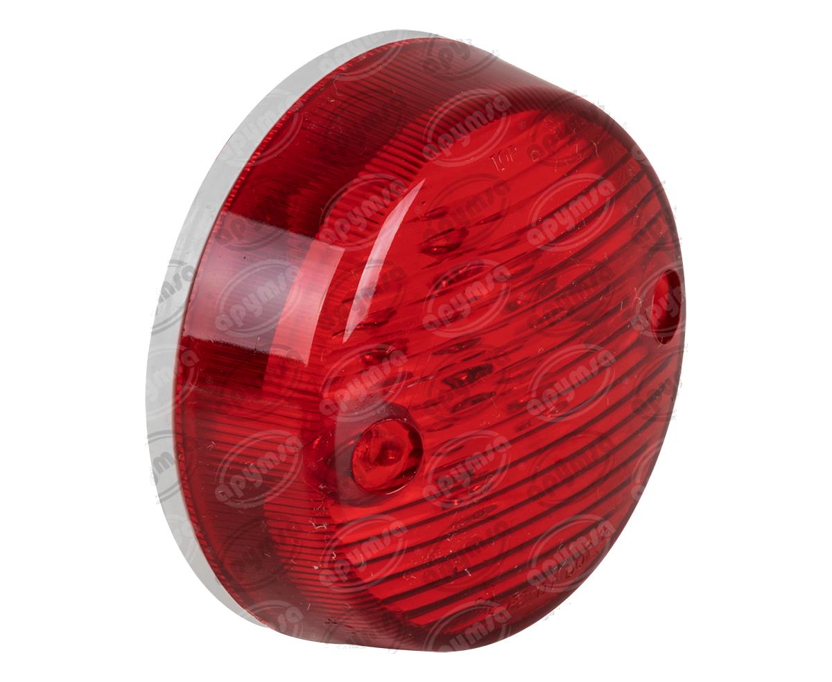 LUZ POSICION MICA ROJA 12V - 24V 3" 6 LEDS LED MERCEDES AYCO TECNOLAMP 823-R 