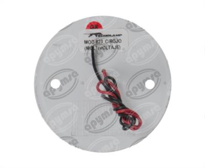 LUZ POSICION MICA TRANSPARENTE 12V - 24V 3" 7 LEDS LED MERCEDES AYCO TECNOLAMP 823-CA 