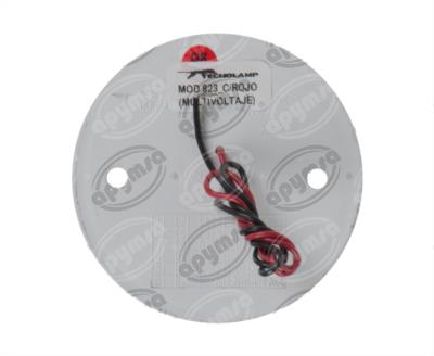 LUZ POSICION MICA TRANSPARENTE 12V - 24V 3" 6 LEDS LED MERCEDES AYCO TECNOLAMP 823-CR 