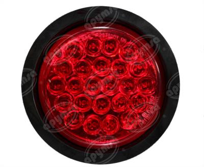 PLAFON LEDS MICA ROJA TRASERO 4" 24 LEDS 12V SELLADO UNIVERSAL NEOLITE NEO360 