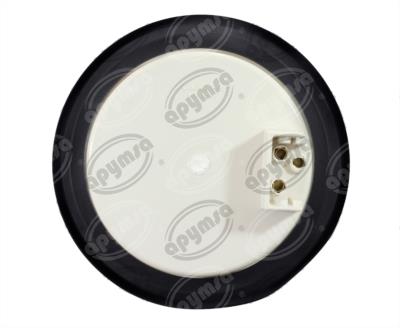 PLAFON LEDS MICA ROJA TRASERO 4" 8 LEDS 12V SELLADO UNIVERSAL GIRATORIO PLASTICOS RECORD 1022-2 