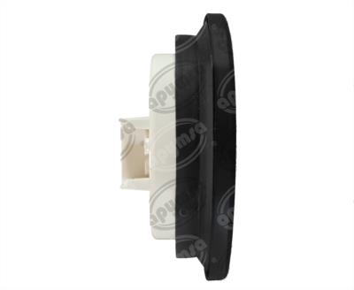 PLAFON LEDS MICA ROJA TRASERO 4" 8 LEDS 12V SELLADO UNIVERSAL GIRATORIO PLASTICOS RECORD 1022-2 