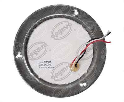 PLAFON LEDS MICA ROJA TRASERO 4" 10 LEDS 12V SELLADO METALICO ATORNILLABLE TECNOLAMP 776-R 