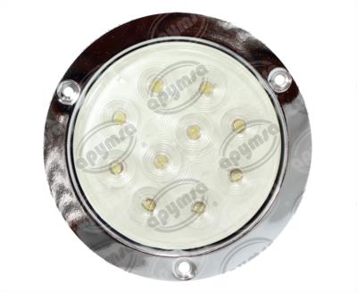 PLAFON LEDS MICA TRANSPARENTE TRASERO 4" 10 LEDS 12V SELLADO METALICO ATORNILLABLE TECNOLAMP 776 