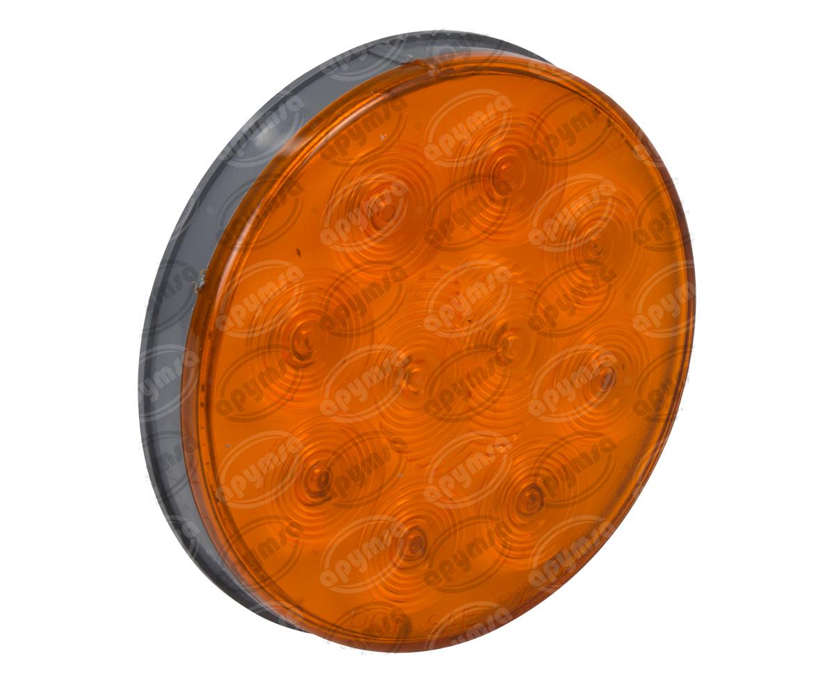 PLAFON LEDS MICA AMBAR TRASERO 4" 10 LEDS 12V PLANO NACIONAL GROTE 53253 