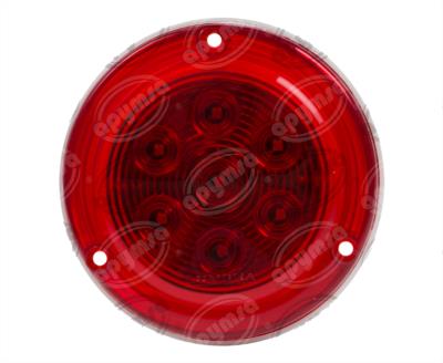 PLAFON LEDS MICA ROJA TRASERO 4" 7 LEDS 12V REDONDO PLANO LOMBRA 570 