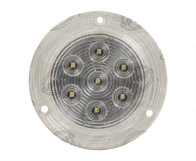 PLAFON LEDS MICA TRANSPARENTE TRASERO 4" 7 LEDS 12V REDONDO PLANO LOMBRA 580 