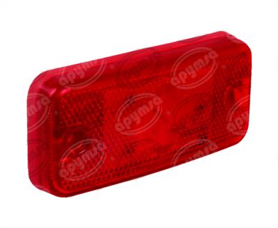 LUZ DIRECCIONAL MICA ROJA 12V - 24V 4 LEDS SELLADO VOLVO 9700 TECNOLAMP 804R 