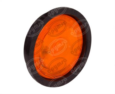 PLAFON SELLADO MICA AMBAR TRASERO 4" CON REFLEJANTE NACIONAL 53012C 