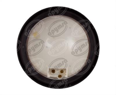 PLAFON SELLADO MICA AMBAR TRASERO 4" CON REFLEJANTE NACIONAL 53012C 