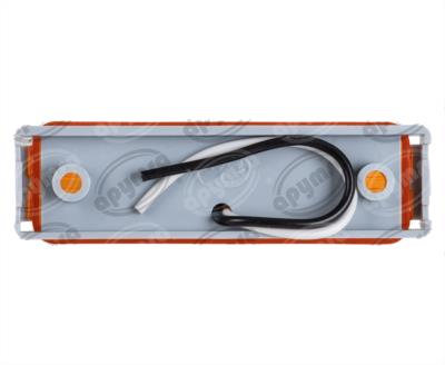 LUZ DIRECCIONAL MICA AMBAR POSICION LATERAL 12V  2 FOCOS TIPO PELLIZCO LEDS FOCO CAMBIABLE KENWORTH ICA NACIONAL PF-026AM 