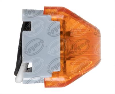 LUZ DIRECCIONAL MICA AMBAR POSICION LATERAL 12V  2 FOCOS TIPO PELLIZCO LEDS FOCO CAMBIABLE KENWORTH ICA NACIONAL PF-026AM 