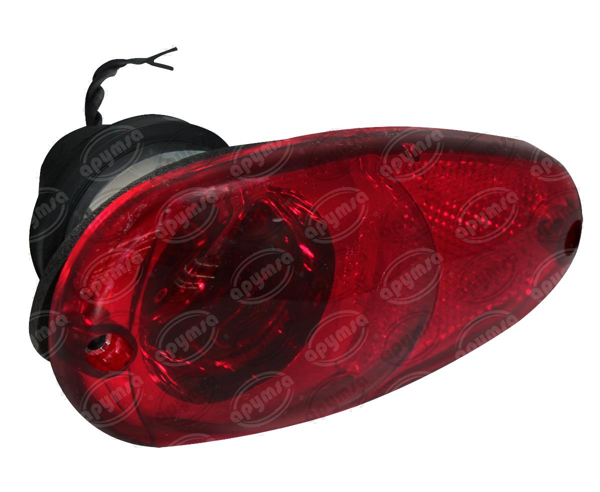 LUZ DIRECCIONAL MICA ROJA 12V BURBUJA MARCO POLO AYCO PLASTICOS RECORD 980-1 